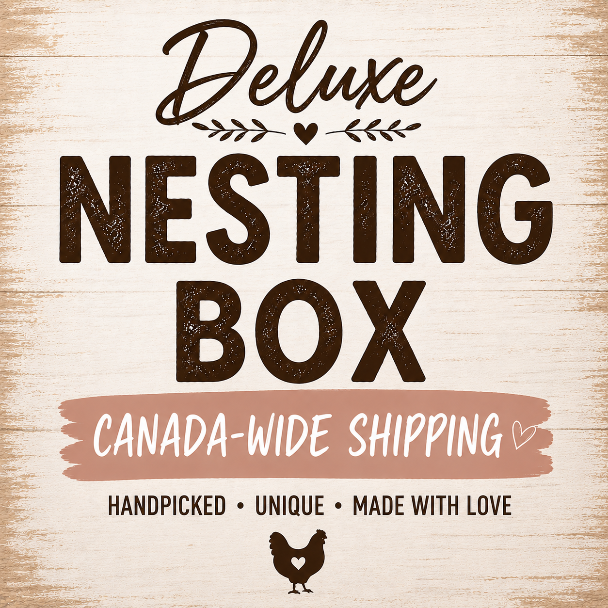Deluxe Nesting Box (NOW AVAILABLE CANADA WIDE)