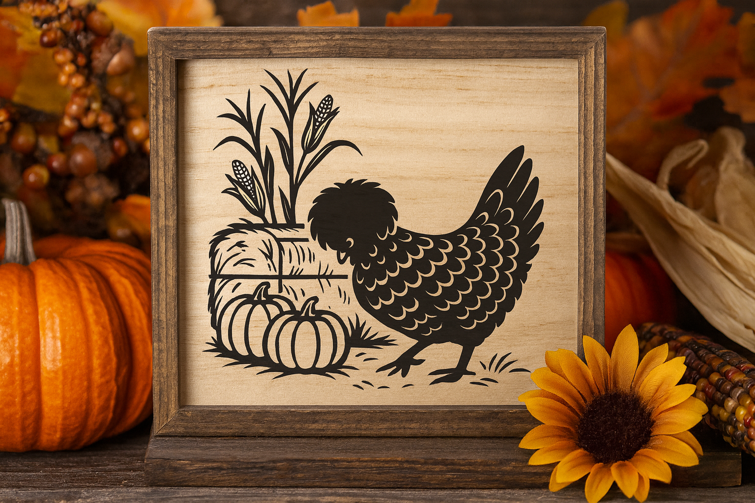 6 Fall Polish Hens - SVG & PNG - Digital Download - Image 2