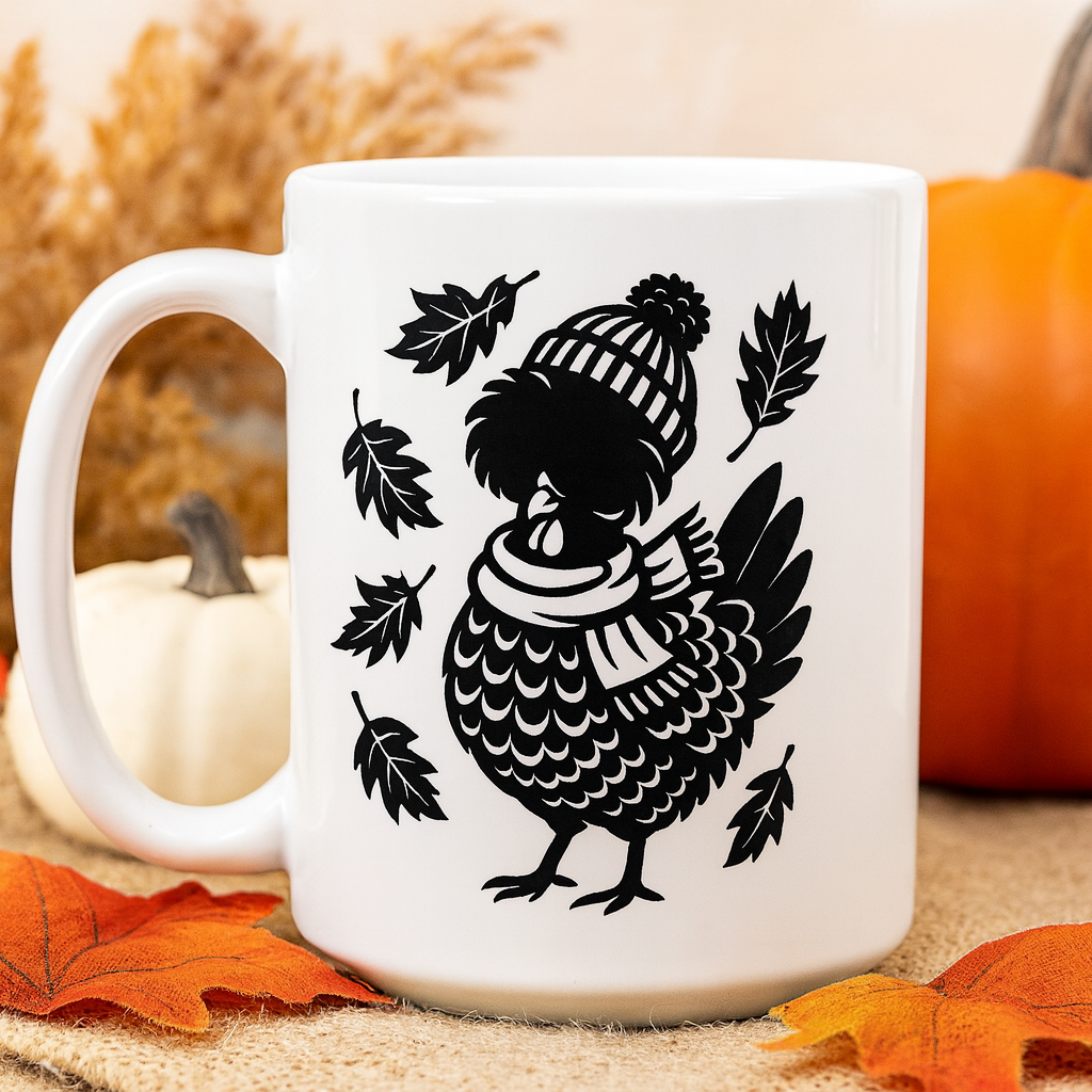 6 Fall Polish Hens - SVG & PNG - Digital Download - Image 3