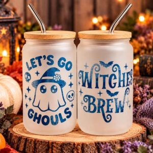 Witches Brew & Let's Go Ghouls - 2pk - Frosted Tumblers - 16oz