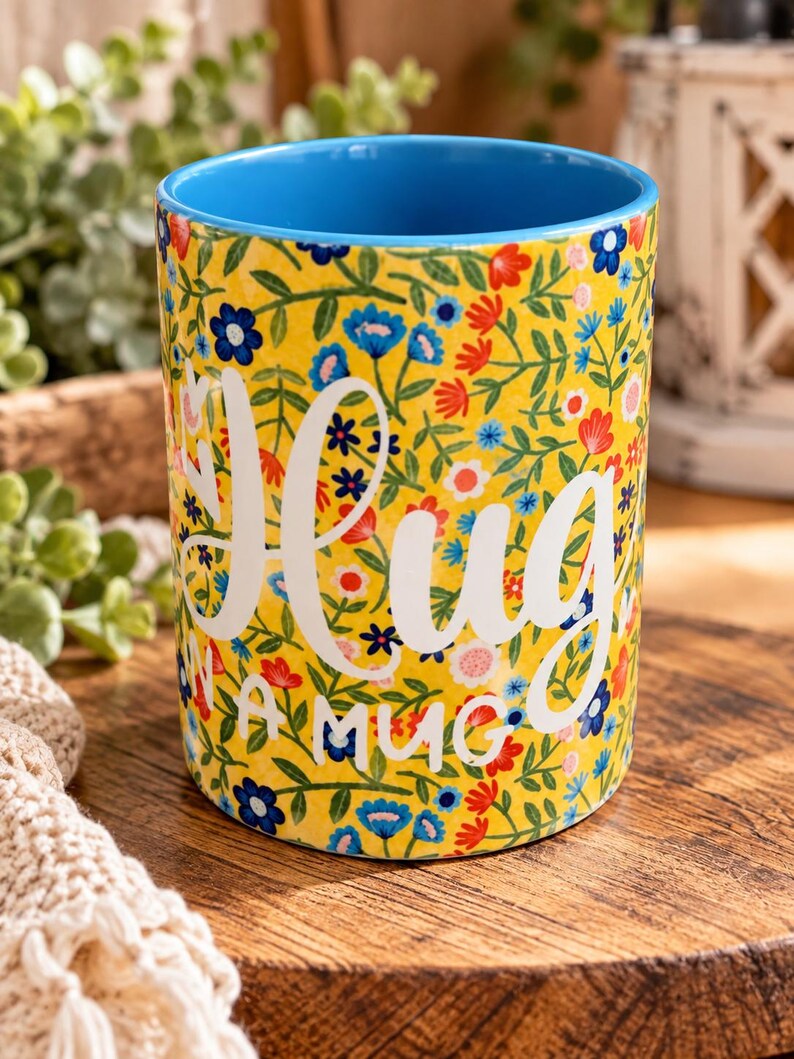 Floral Hug in a Mug - Mug - 11oz