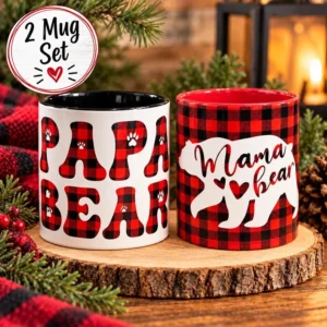 Papa Bear & Mama Bear 2-Piece Mug Set - 11oz