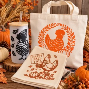 Fall Chicken Lover 3-Piece Gift Set