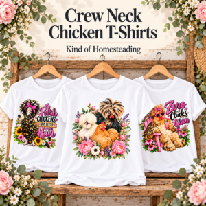 Chicken Crew Neck T-Shirts