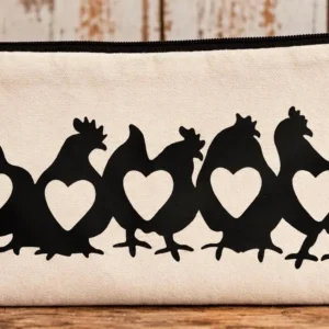 Chicken Heart Zipper Bag