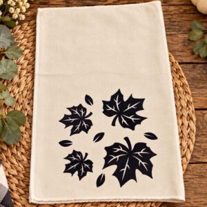 Fall Maple Leaf Tea Towel | Autumn Kitchen Decor